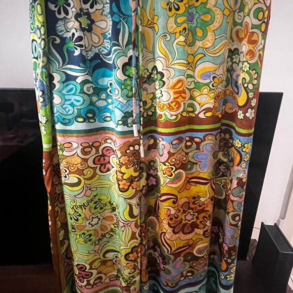 NWT Alémais “Dreamer” Wide Leg Silk Pants in “Multi” print - 10 (US)/14 (UK) - Picture 7 of 12